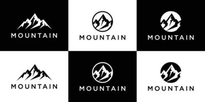 ensemble logo conception Montagne icône vecteur inspiration