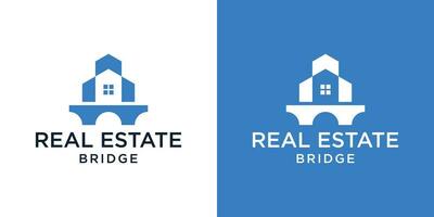 logo conception réel immobilier,bâtiment,maison,maison,appartement et pont vecteur illustration, inspiration