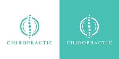 logo conception chiropratique icône vecteur abstrait illustration