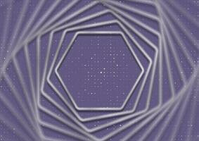 abstrait violet technologie Contexte avec métallique hexagones vecteur
