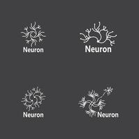 neurone logo et symbole vecteur modèle