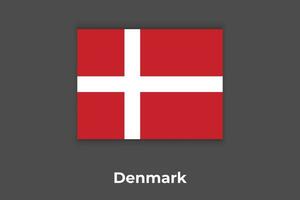 Danemark drapeau, nationale drapeau de Danemark vecteur