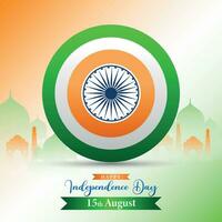 15 août conception de publication sur les médias sociaux de la fête de l'indépendance indienne vecteur