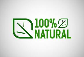 naturel, BIO, Frais nourriture vecteur logo ou badge modèle pour produit