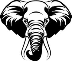 l'éléphant - minimaliste et plat logo - vecteur illustration