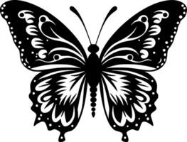 papillon - minimaliste et plat logo - vecteur illustration