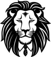 Lion - minimaliste et plat logo - vecteur illustration