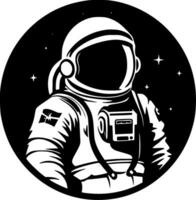 astronaute - minimaliste et plat logo - vecteur illustration