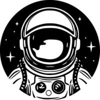 astronaute - minimaliste et plat logo - vecteur illustration