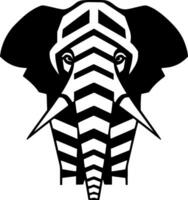 l'éléphant - minimaliste et plat logo - vecteur illustration