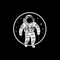 astronaute, minimaliste et Facile silhouette - vecteur illustration