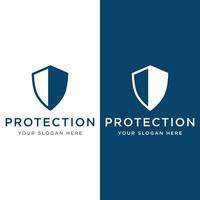 protection logo conception avec moderne et unique bouclier concept.logo pour affaires , protection , la toile. vecteur