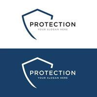 protection logo conception avec moderne et unique bouclier concept.logo pour affaires , protection , la toile. vecteur