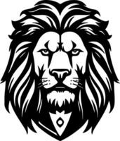 Lion - minimaliste et plat logo - vecteur illustration