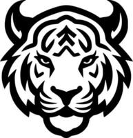 tigre - minimaliste et plat logo - vecteur illustration