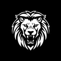 lion, noir et blanc vecteur illustration