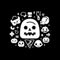 Halloween - minimaliste et plat logo - vecteur illustration