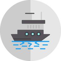 brise-glace navire dans action vecteur icône conception