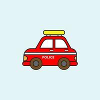 police voiture vecteur illustration modèle pour beaucoup but. dessin leçon pour les enfants. vecteur illustration