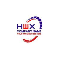 hwx lettre logo Créatif conception avec vecteur graphique, hwx Facile et moderne logo. hwx luxueux alphabet conception