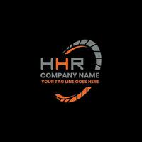 hhr lettre logo Créatif conception avec vecteur graphique, hhr Facile et moderne logo. hhr luxueux alphabet conception