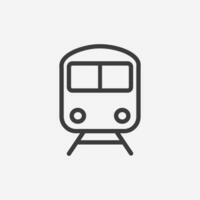 wagon, métro, train, transport, station icône vecteur symbole isolé signe