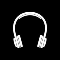 casque de musique ou casque silhouette pour icône, symbole, logo taper, pictogramme, applications, site Internet, art illustration ou graphique conception élément. vecteur illustration