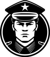 militaire - minimaliste et plat logo - vecteur illustration