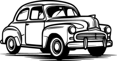voiture - minimaliste et plat logo - vecteur illustration
