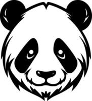 Panda - minimaliste et plat logo - vecteur illustration