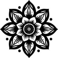 mandala, minimaliste et Facile silhouette - vecteur illustration