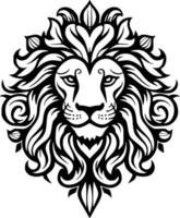 Lion - minimaliste et plat logo - vecteur illustration