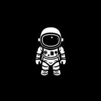 astronaute - minimaliste et plat logo - vecteur illustration