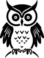 hibou, minimaliste et Facile silhouette - vecteur illustration