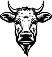 vache, noir et blanc vecteur illustration