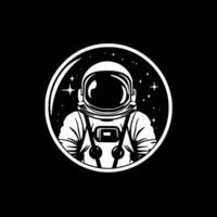 astronaute, minimaliste et Facile silhouette - vecteur illustration