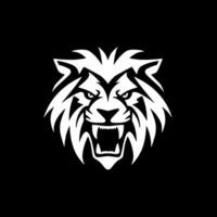 Lion - minimaliste et plat logo - vecteur illustration