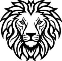 Lion - minimaliste et plat logo - vecteur illustration