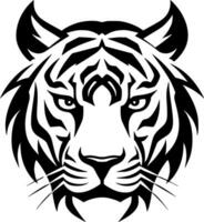 tigre, noir et blanc vecteur illustration