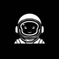 astronaute - minimaliste et plat logo - vecteur illustration