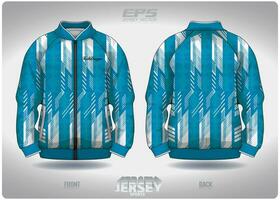 eps Jersey des sports chemise vecteur.droit rayures en alternance en diagonale dans bleu et blanc modèle conception, illustration, textile Contexte pour des sports longue manche chandail vecteur