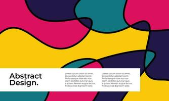 moderne abstrait doublé coloré conception couverture Contexte vecteur