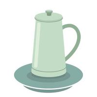 conception de vecteur de pot de café isolé