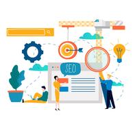 SEO, optimisation des moteurs de recherche vecteur