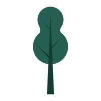 arbre plante forêt naturelle icône vecteur