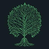 le arbre de vie. vecteur illustration. arbre de la vie est une symbole de vie, croissance, et espérer