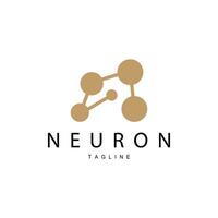 neurone logo, cel ADN réseau vecteur, et particule technologie, Facile illustration modèle conception vecteur