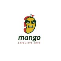 mangue mascotte personnage logo conception - inflation vecteurs - en colère mangue vecteur , mangue journée - coûteux fruit -