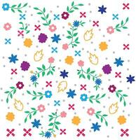 floral patten des gamins modèle couleurs vecteur