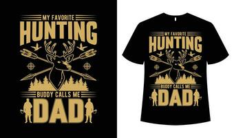 conception de t-shirt de chasse vecteur